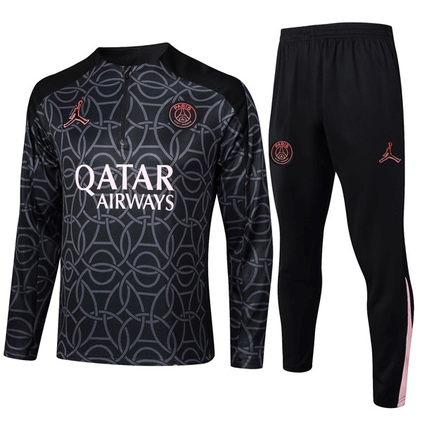 Sudadera De Training PSG 2024 2025 Negro Gris